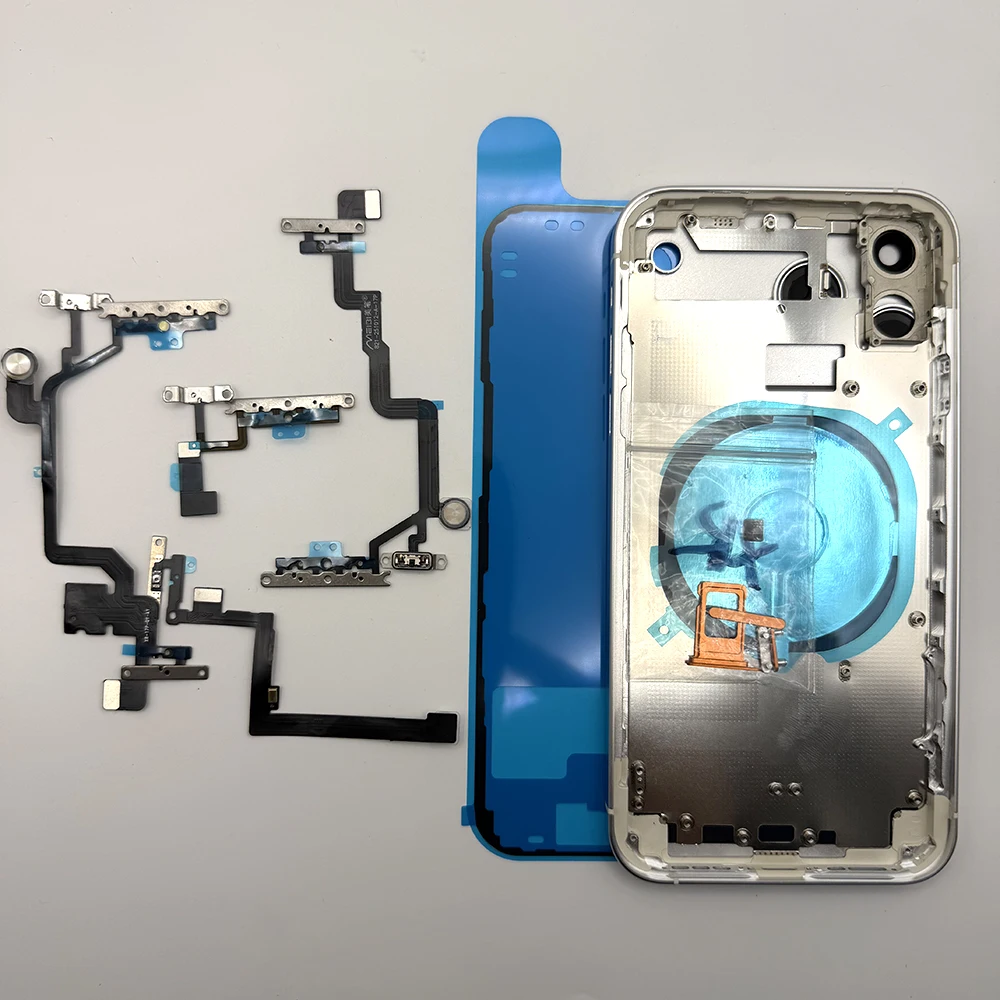 Action & Slide Switch Power Led Flash Cable & Side Buttons Replacement for iPhone XR 11 to 17 Pro Housing Style Design