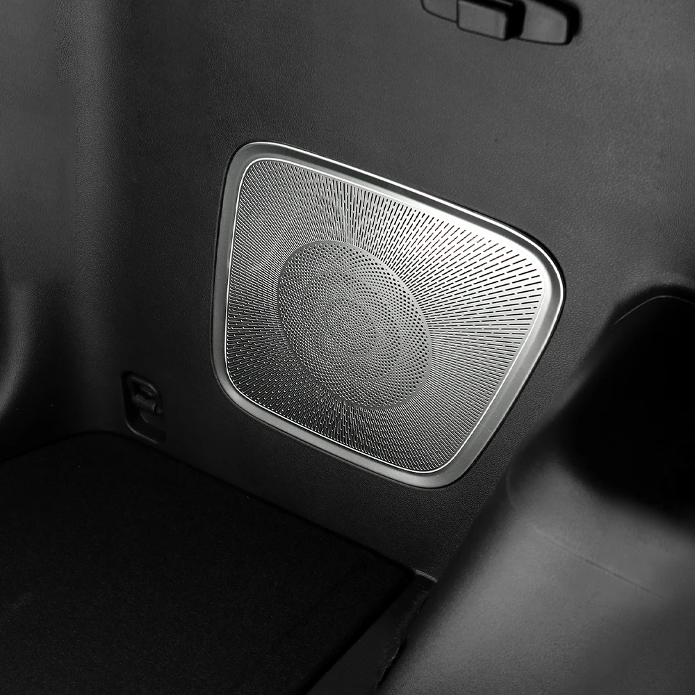 

1/2PC Car 3-row Tweeter Grille Trunk Tweeter Cover Stainless Steel For Hyundai Santa Fe MX5 2024 2025 Interior Trim Accessories