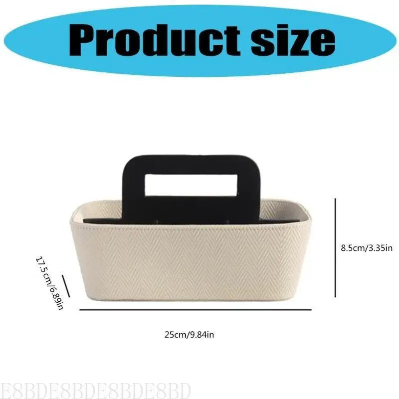

E8BD Vintage PU Leather Cencil Holder и ящик для хранения для гостиной или офиса