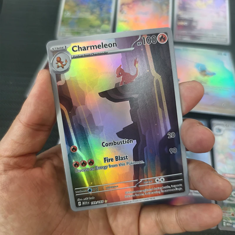 การ์ดสะสมอนิเมชั่นชุด Pocket 151 จำนวน 10 ชิ้น/ชุด ชาริซาร์ด วีนัสอร์ บลาสทอยส์ EX PTCG SAR สการ์เล็ต ไวโอเล็ต การ์ดเกมแฟลช