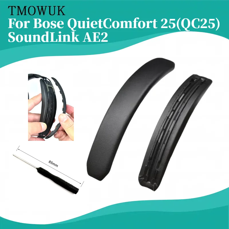 

TOMWUK Universal Headphone Headband Cover For Bose QuietComfort 25(QC25) SoundLink AE2 Headphone Headband Protector with Zipper