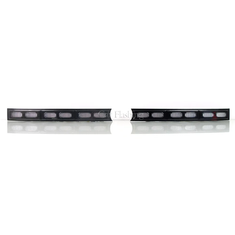 Car Front Grille LED Daytime Running Light For Ford Ranger T9 2022 2023 2024 Dynamic Turn Signal DRL Fog Lamp