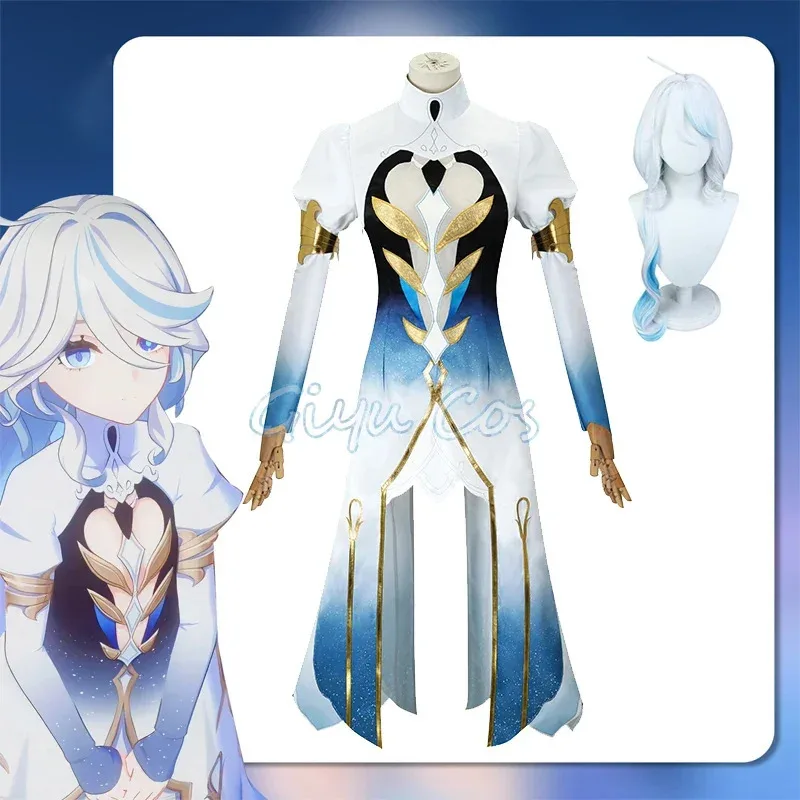 

Demon God Focalors Furina Cosplay Genshin Costume Impact Divine Attire Carnival Uniform Anime Halloween Masquerade Women Game
