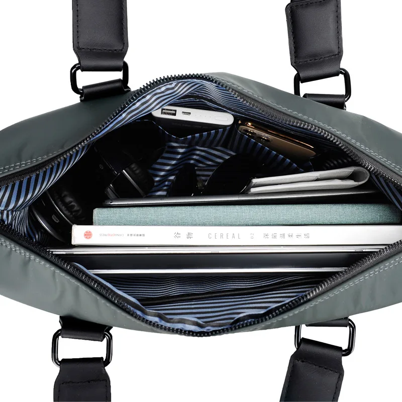 New Handbags Men Large Capacity Briefcase Waterproof Oxford Travel Totes Casual Laptop Top-Handle Bags Shoulder Crossbody Bags