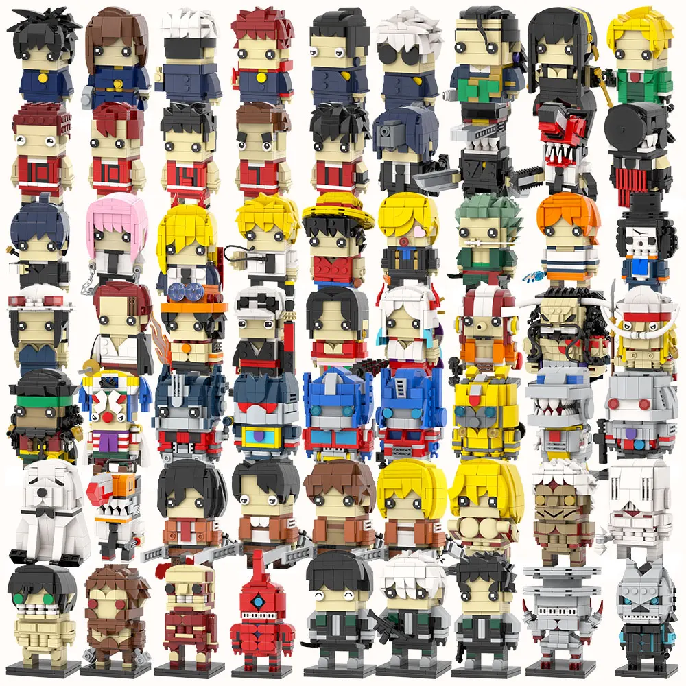 MOXXI MOC фигурки модель комплект для наборов для взрослых BrickHeadz DIY ремесленные игрушки для детей дешевые аниме строительные блоки сборка