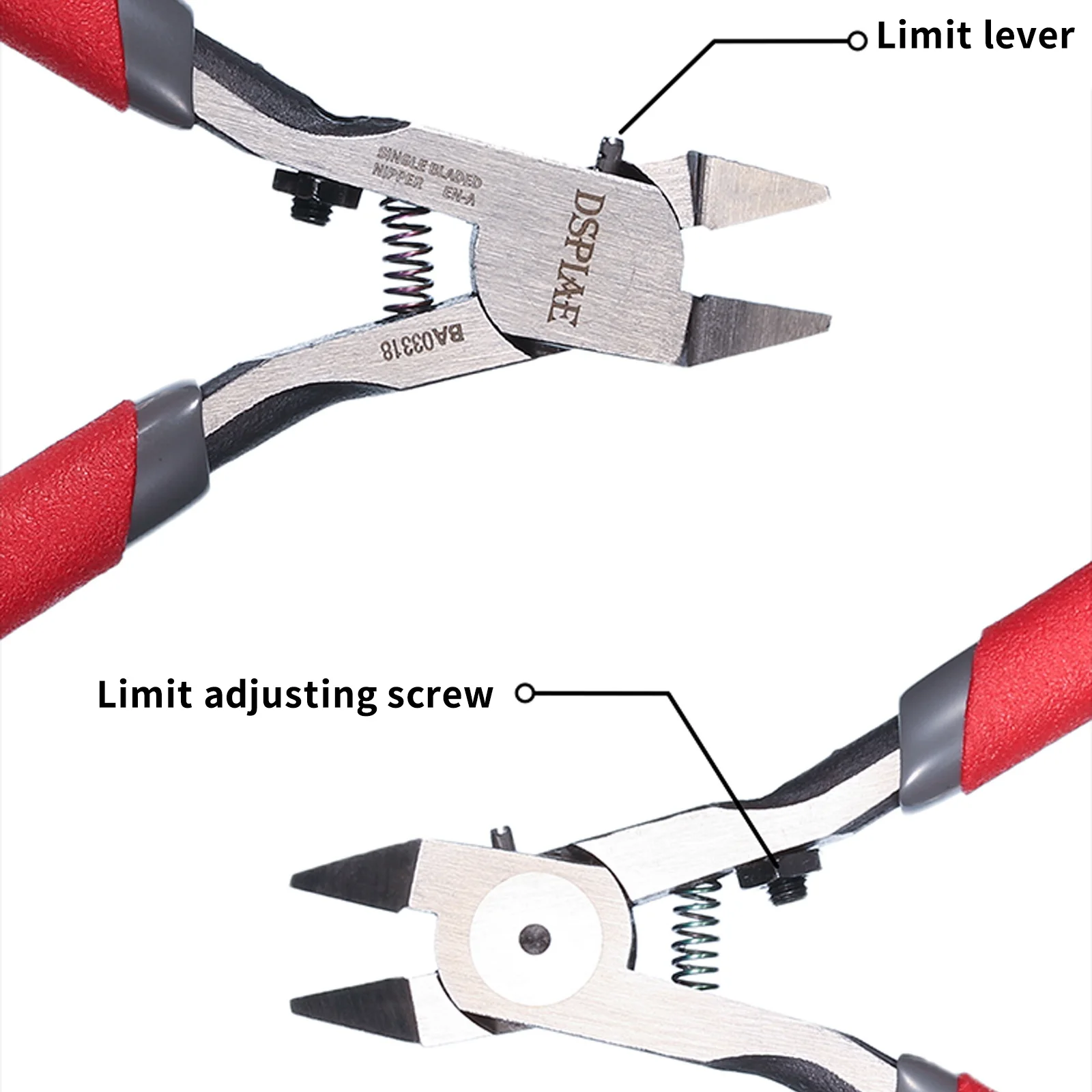 DSPIAE EN-A ST-A Single Blade Nipper 3.0 Pliers Simple Multifunctional Bent Non-Scale Long Nose For Electrical Parts Hand Tools