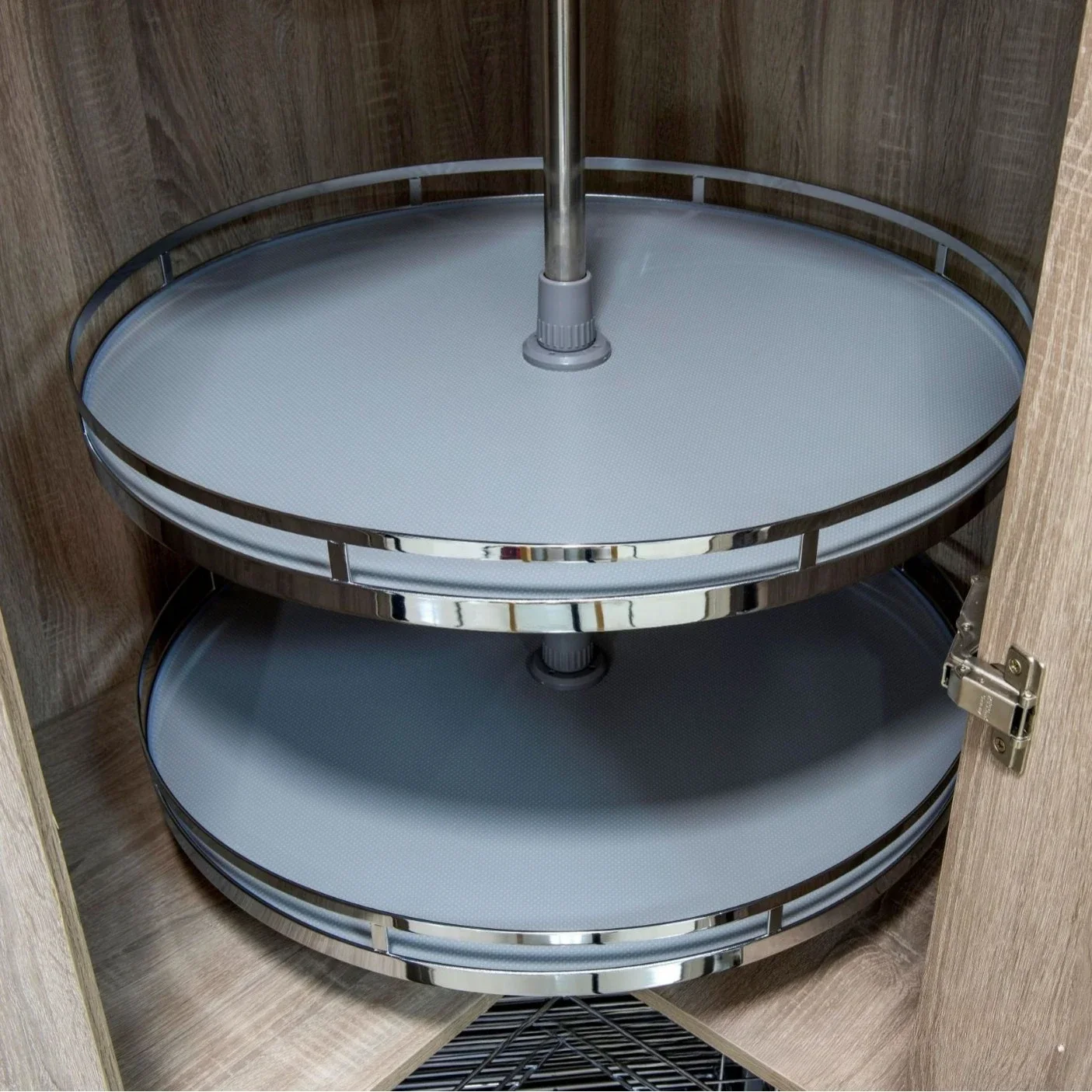 Wooden cabinet corner turntable basket 270 degree 360 degree turntable basket, floor cabinet corner basket, plate type turntable