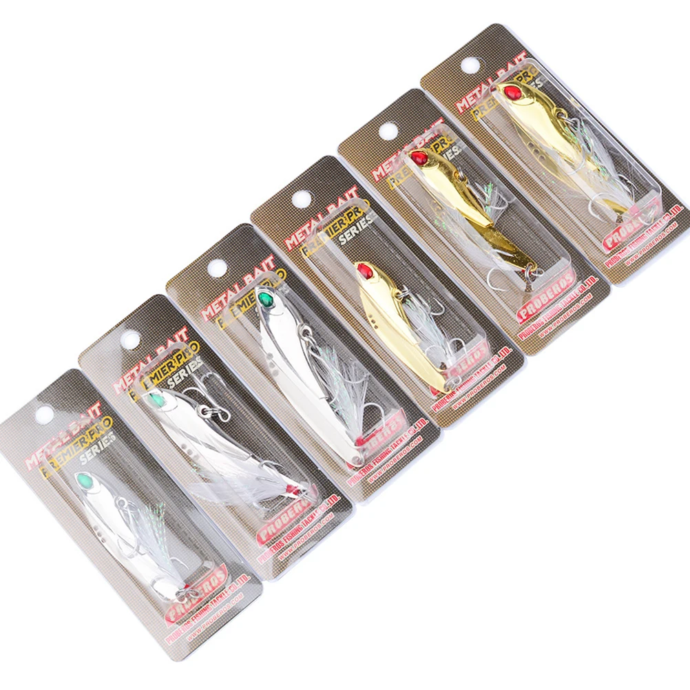 

2pcs Metal Lures Hard Sequin Fish Lure Bait Bait Reusable Durable Quality Golden Tools Kit