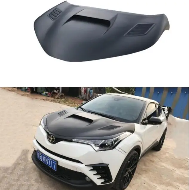 

For Toyota CHR C-HR 2018 2019 2020 2021 2022 2023 Real Carbon Fiber / Resin Primer Car Front Bumper Engine Hood Vent Cover