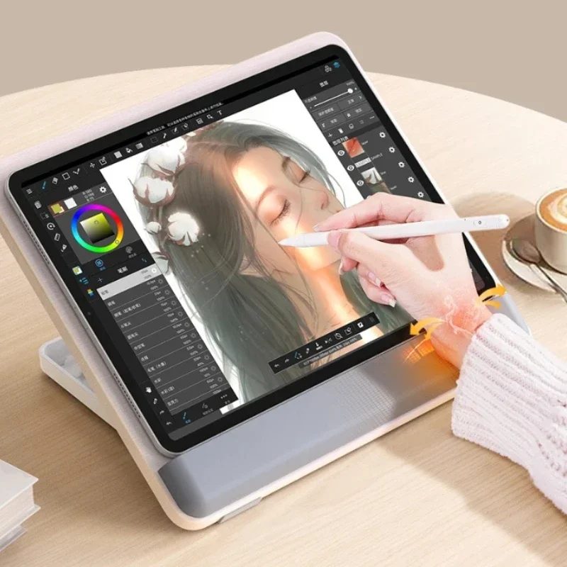 

High Quality Ipad Painting Stand Wooden Desktop Tablet Hand-painted Board 12.9Inch Learning Support Tablet Stand Holder Computer