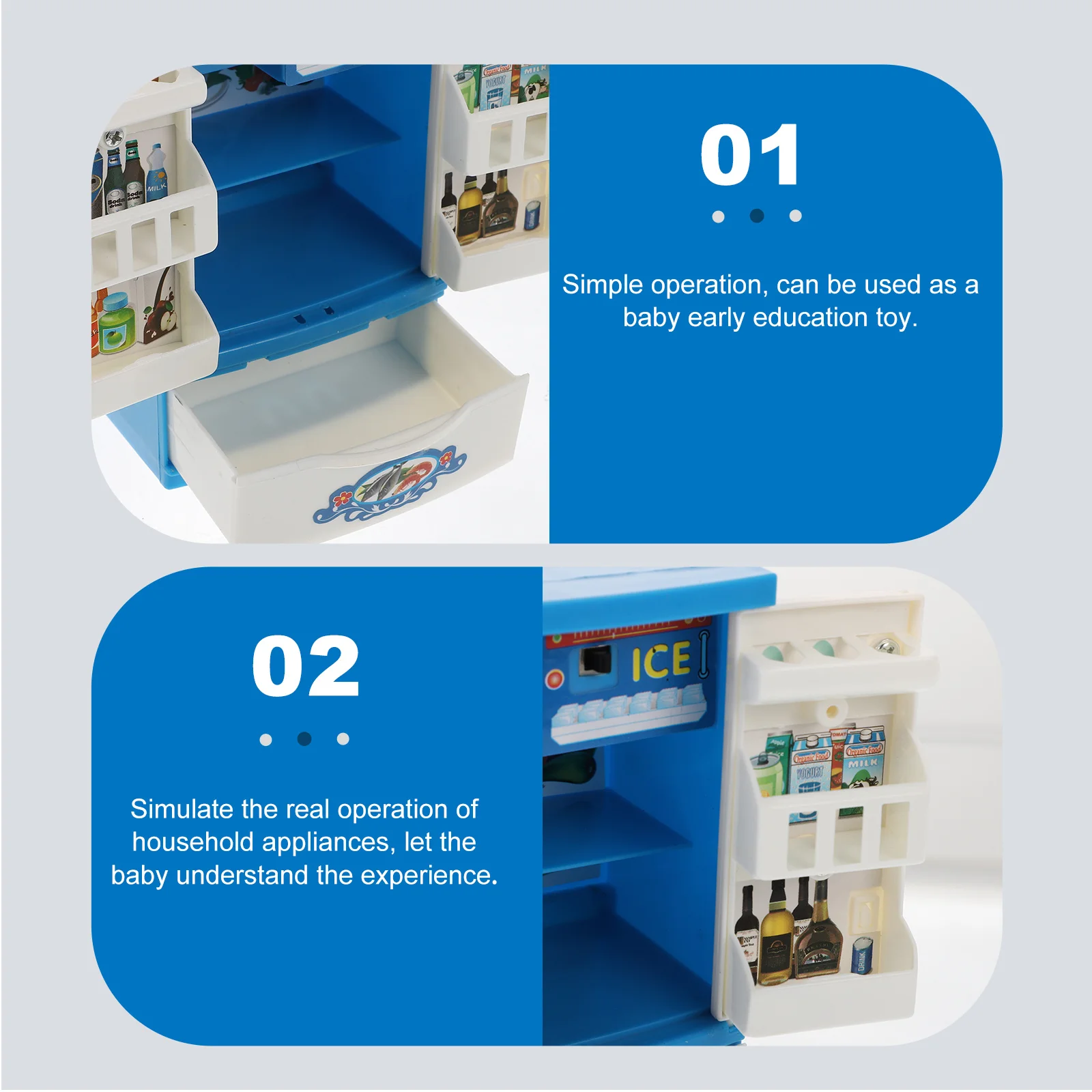 1pc minikoelkast voor kinderen creatieve simulatie koelkast speelgoed educatief kinderen spelen aanbod miniatuurmeubilair