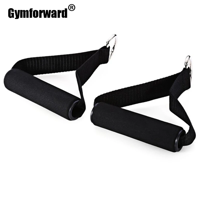 1 Pair Resistance Band Foam Handle Fitness Yoga Exercise Resistant Band Rope Handlebar Replacement For Workout Gym Equipment