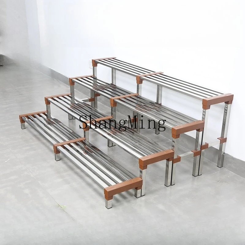 

SM stainless steel flower stand Floor-to-ceiling stepped flower stand Balcony and other storage compositions Outdoor dill stand