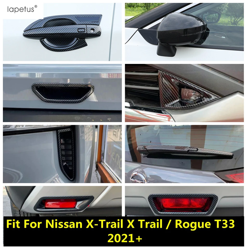 Accessories For Nissan X-Trail X Trail /Rogue T33 2021 2022 Front Rear Fog Lamp Parking Brake Light Wiper Handle Bowl Cover Trim