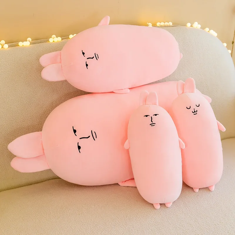 New Pink Rabbit Plush Pillow Doll Plush Toy Cloth Doll Children\'s Gift Sleeping Pillow Plush Toy Doll Cute Little Rabbit