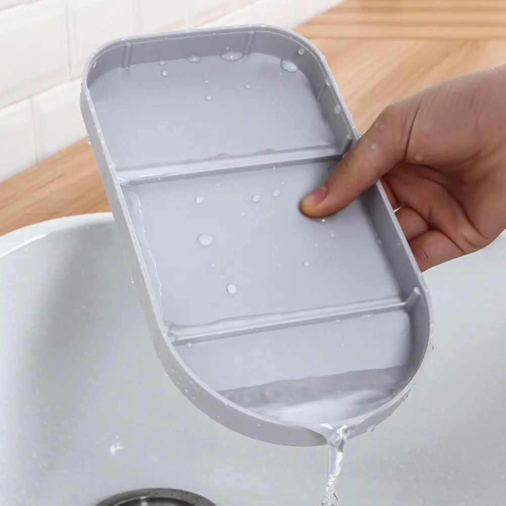 

Многофункциональная кухонная подставка для хранения из высококачественного пластика с дренажным отсеком для столовых приборов: органайзер для палочек, ложек и ножей