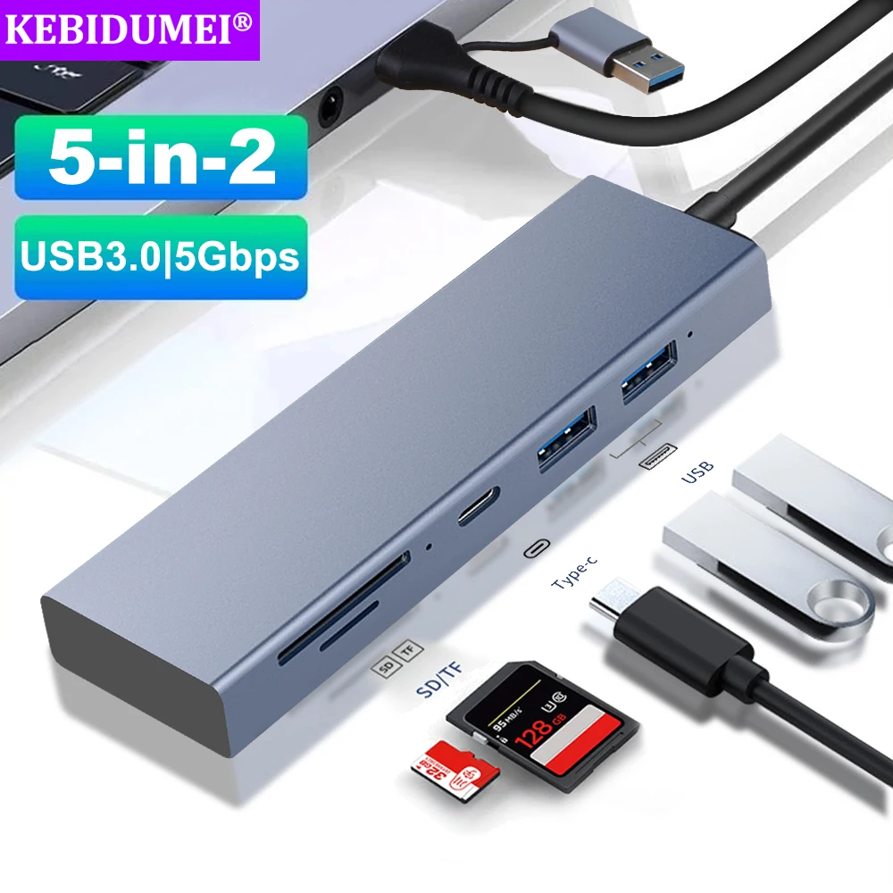 

USB-концентратор 5 В 2, 5 Гбит/с, OTG, USB 3,0