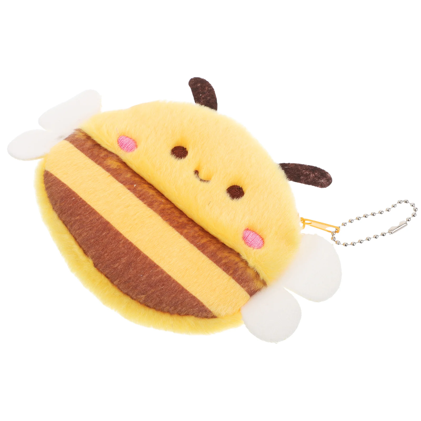 Plush Purse Soft Animal Keychain Small Pouch Wallet Novelty Cute Mini Backpack Earphone