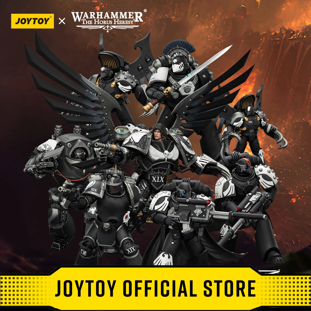 

Фигурки JOYTOY Warhammer "Ересь Хоруса" 1/18: Корвус Коракс, Праймарх 19-го легиона Гарвановских стражей
