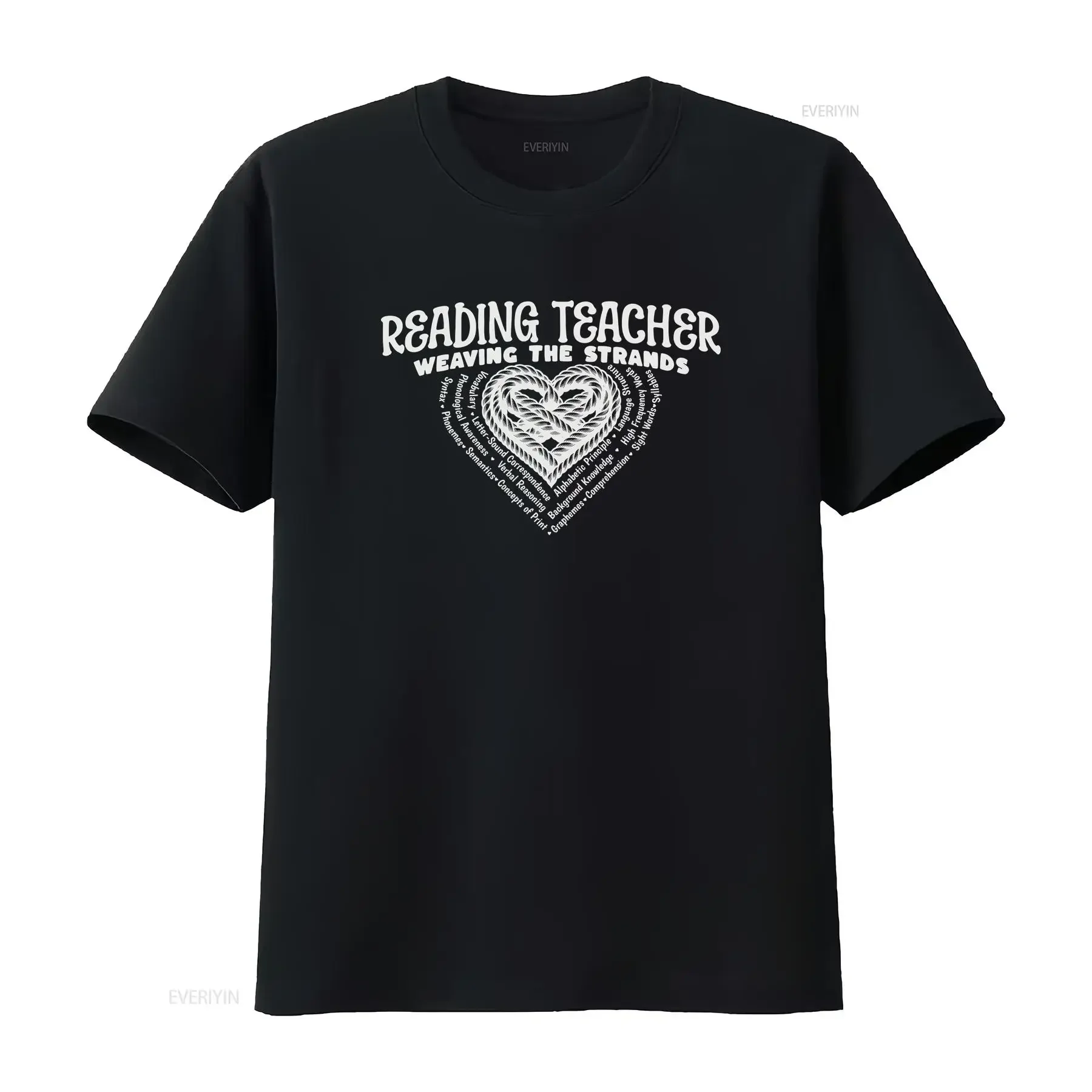 Science of Reading Teacher Rope T Shirt Interventionist Phonics Syllable Specialist Intervention Teaching Team vintage Washed