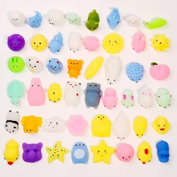 10/20/30PCS Kawaii Squishies Mochi Anima Squishy Toys For Kids Antistress Ball Squeeze Favors Stress Relief Toys For Birthday