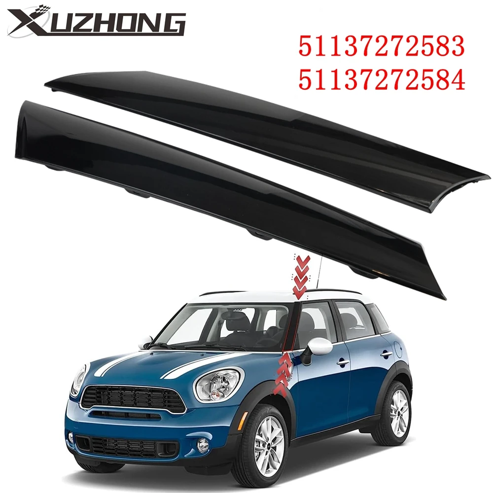 51137272584 Front Left& Right Side Windshield Post Trim A Pillar Molding Cover For Mini Cooper R55 R56 R57 2007-2015