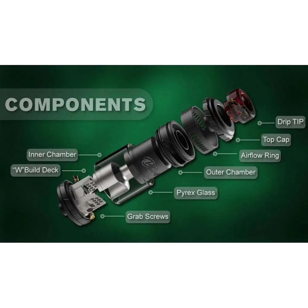 الأصلي ThunderHead Creations Blaze Solo RTA Tank 25 مللي متر 3.5 مللي/5.5 مللي قدرة ملف واحد 810 بالتنقيط تلميح البخاخة السجائر الإلكترونية