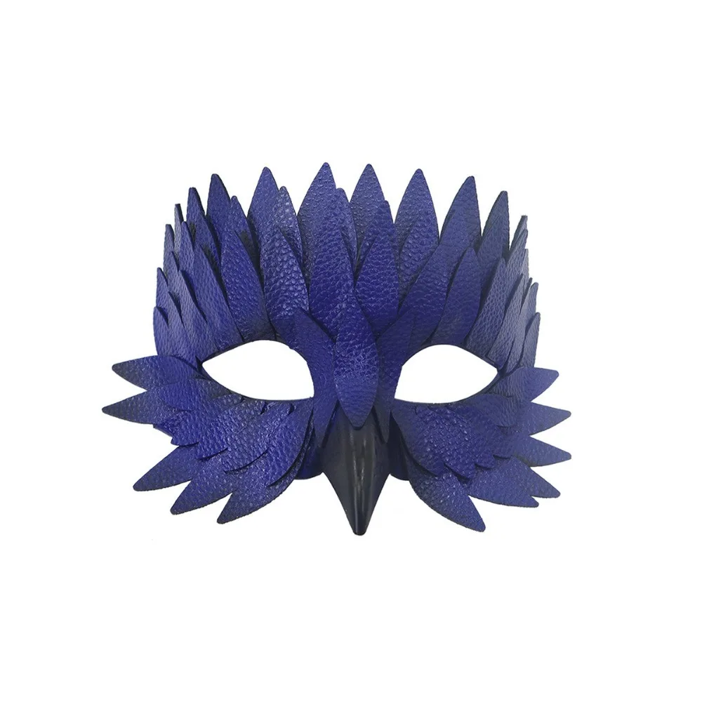 

Creative Colorful Party Mask Owl Shape Decoration Props Costume Party Mask Leather Eye Mask Costume Party
