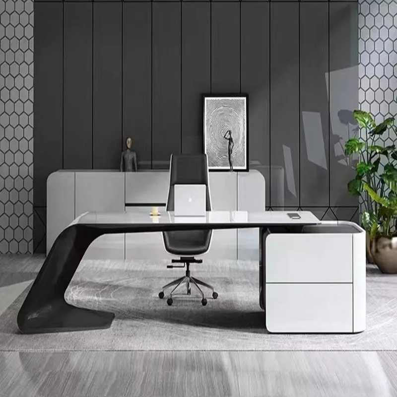 Luxury Organizer Office Desk Unique Minimalist Reception Storage Office Desks White Drawers Escritorios Office Furniture