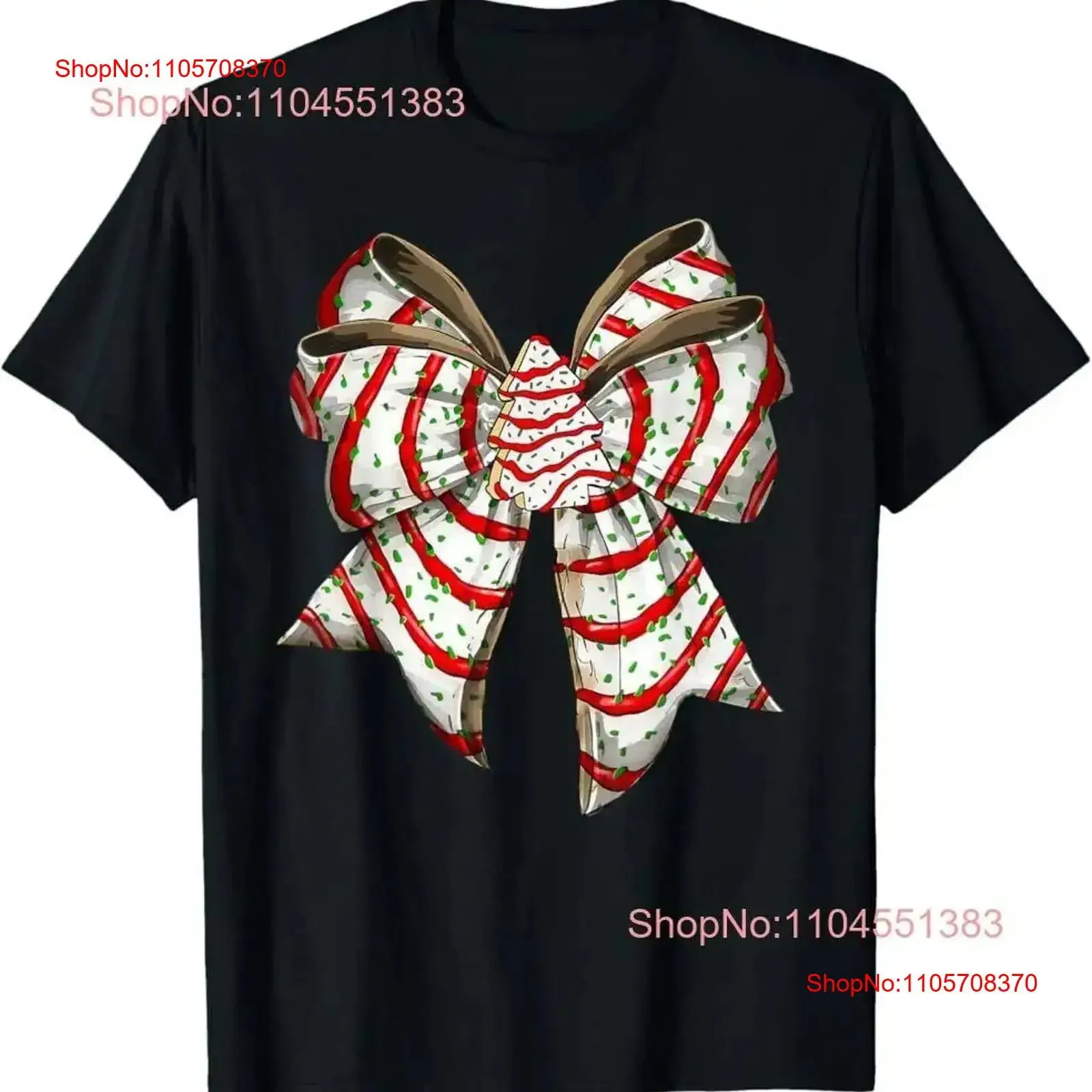 Coquette Bow Christmas Tree Cake Vibes Girls Women T Shirt vintage Washed Slightly Breathable streetwear Unisex fashion