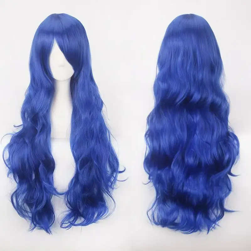 12GE Cosplay-Perücke – 80 cm hitzebeständiges lockiges Haar, lange europäische Anime-Perücke, universelles Styling für Kostümpartys ‌
