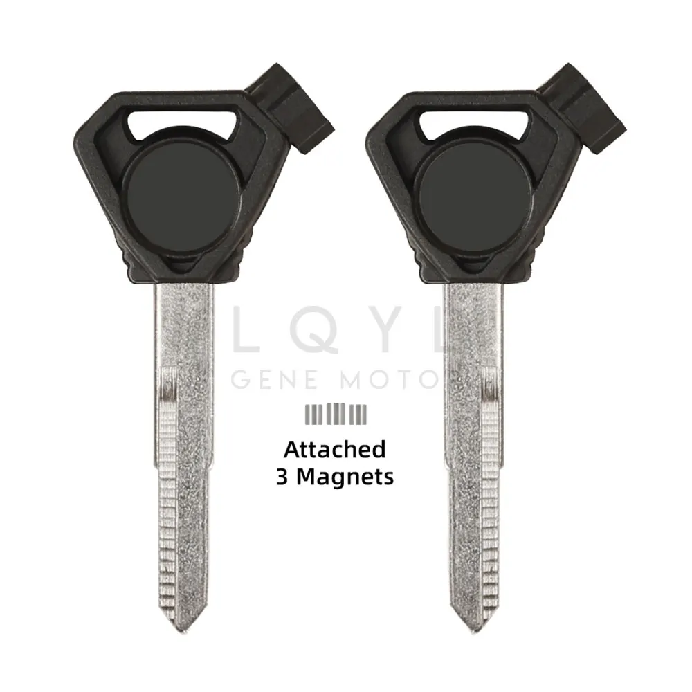 3Pcs Blank Key Motorcycle Replace Uncut Keys For YAMAHA Magnet Anti-theft Lock VOX BWS 4V BWS125 VOX50 GTR125 JOG