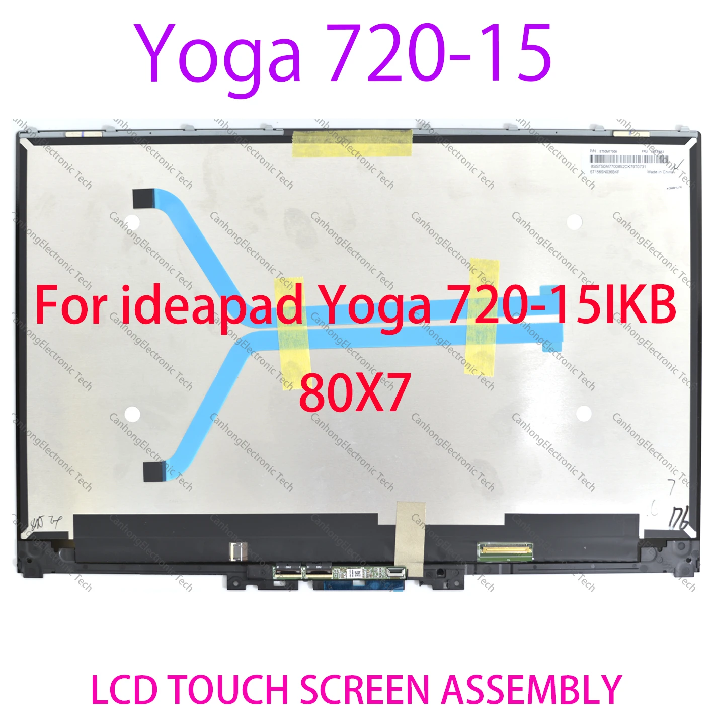 

5D10N24288 15.6" 4K UHD For Lenovo ideapad Yoga 720-15 Yoga 720-15IKB 80X7 LCD Panel Touch Screen Digitizer Assembly With Board