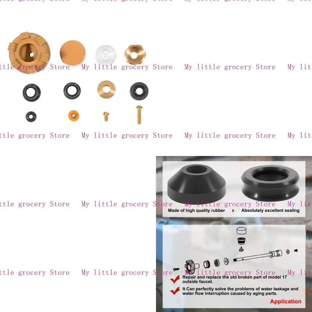 

D5BD Quickly Installation Brasses Plumbing Repair Set for Faucet Maintenance and Water Pressure Issue Resolution