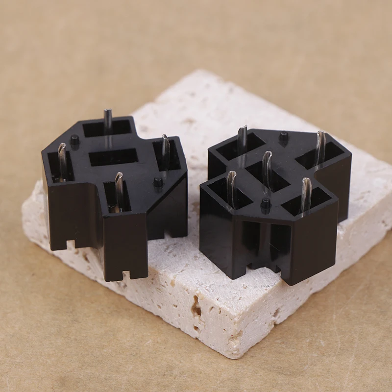 سيارة السيارات 40A 5 دبوس SPDT التتابع موصل مقبس محول السيارات لوحة دارات مطبوعة قاعدة تثبيت حامل مع محطات 6.3 مللي متر