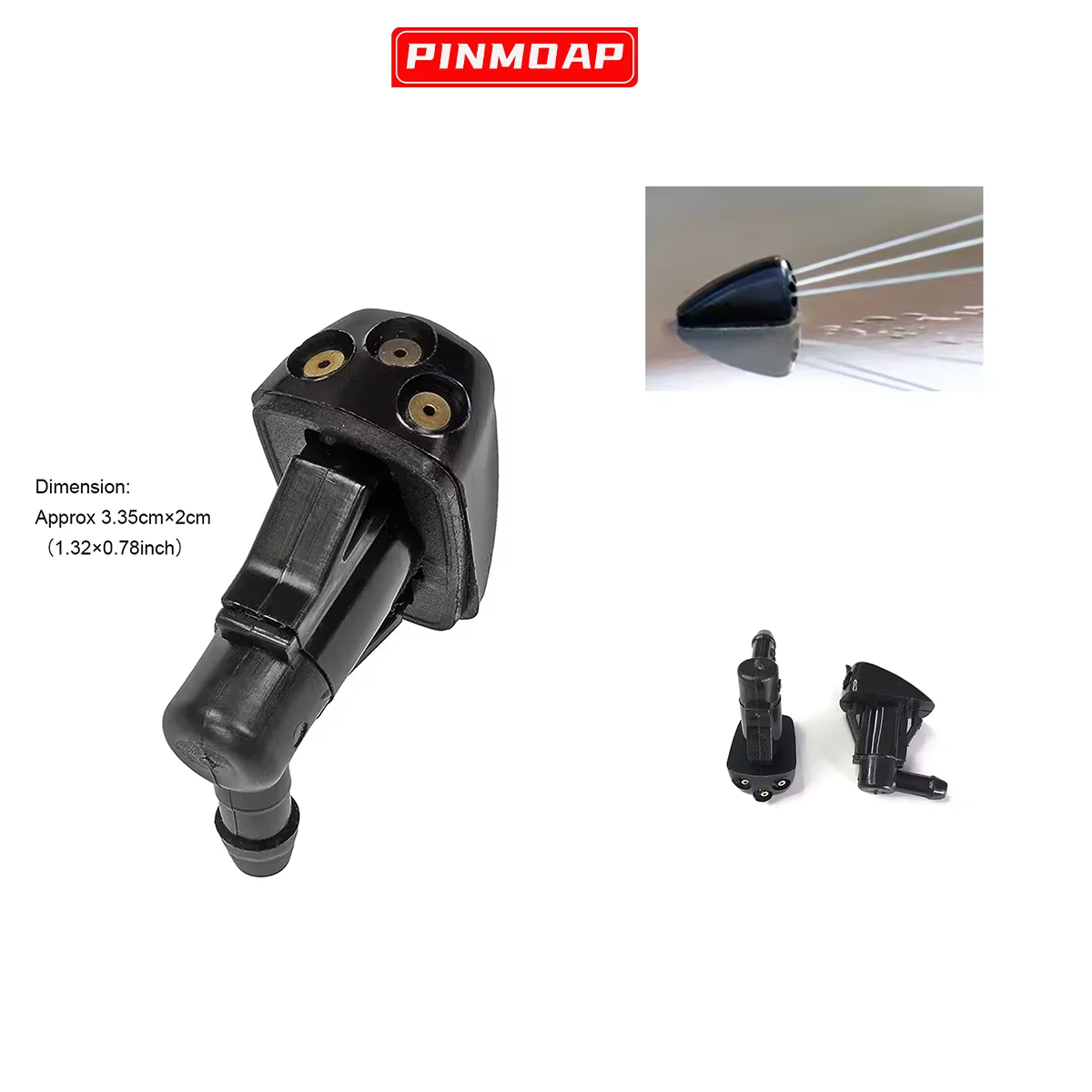 

For Toyota Corolla Verso AR10 2004-09 Highlander MK1 2001-2003 Prius Plastic Front Windshield Washer Jet Nozzle 986302E500