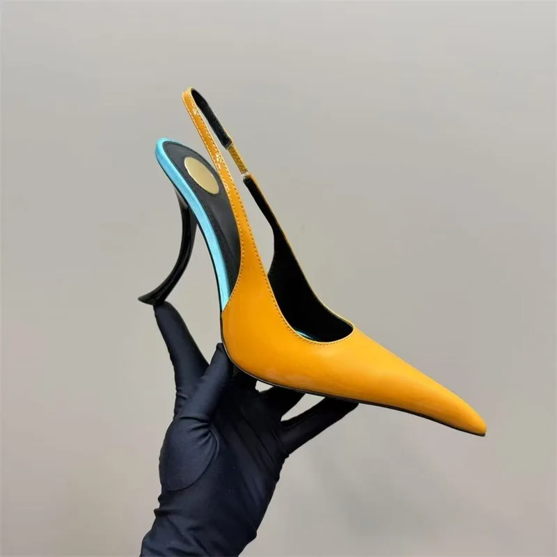 

Women's Summer New Slim Fit High-heeled Sandals, Fashionable Fashion Show Pointed Party Wedding 34-43 Women's Large Sandals