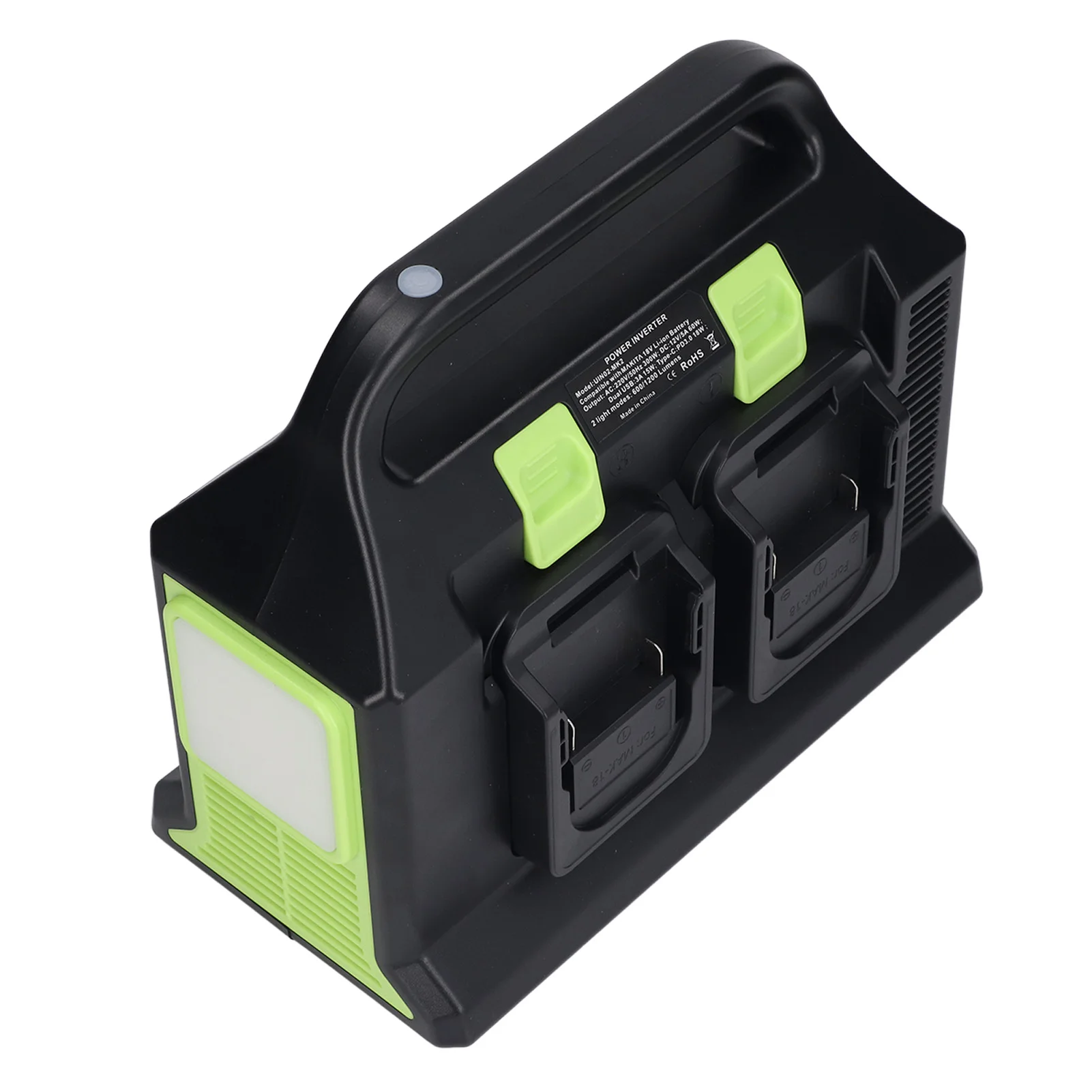 عاكس طاقة البطارية المحمولة 300 واط عاكس الطاقة المحمولة مع مخرج USB عاكس إمداد الطاقة جيبي بطارية 18 فولت