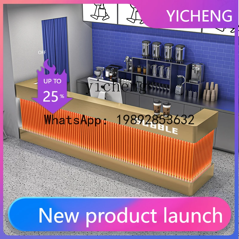 

X6 Retro Cash Register Industrial Corner Restaurant Counter Restaurant Front Desk Shop Solid Wood