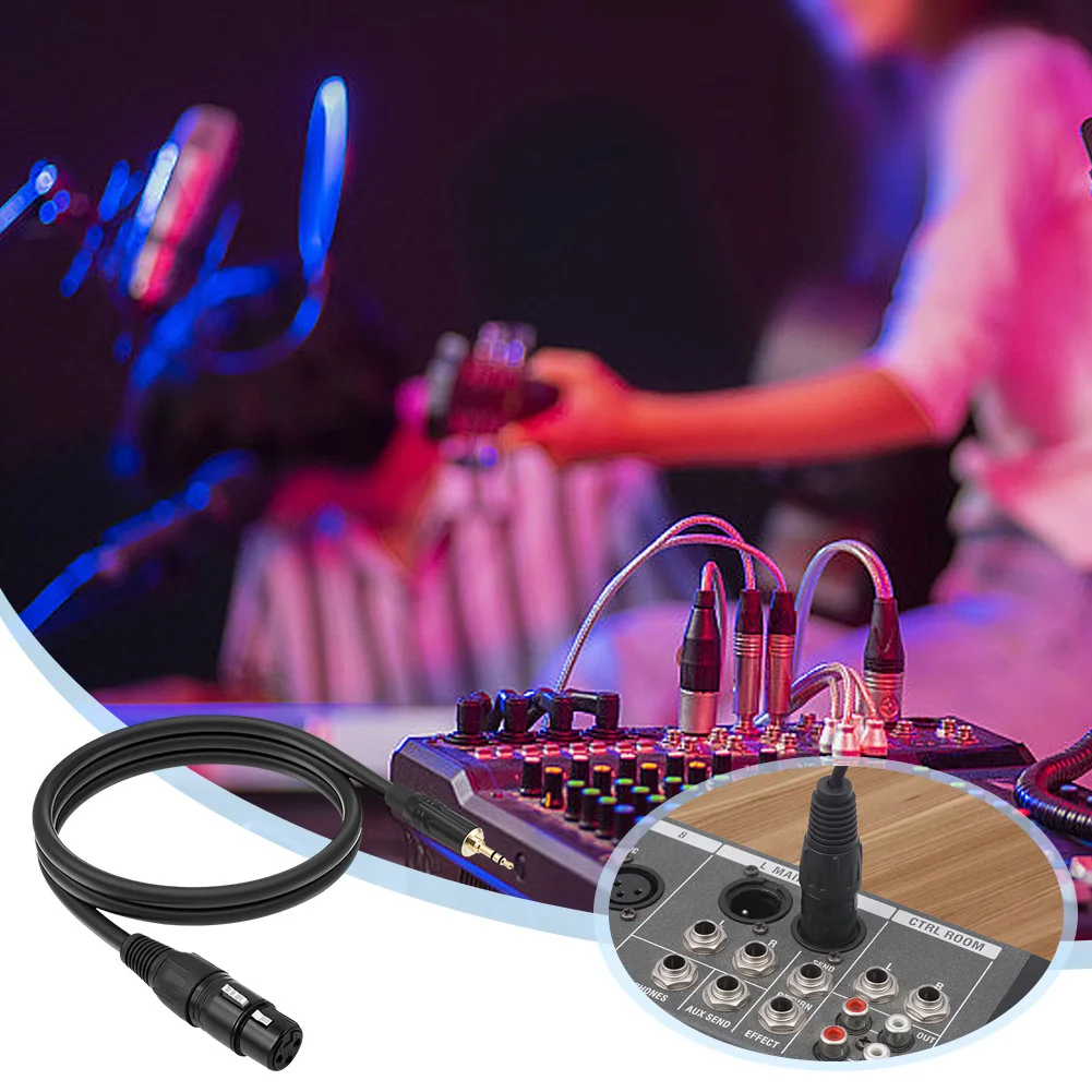 1/8 بوصة إلى XLR كابل 3.5 مللي متر إلى 3Pin XLR كابل الميكروفون XLR أنثى إلى 1/8 بوصة Mic الحبل لكاميرا الفيديو DSLR DV