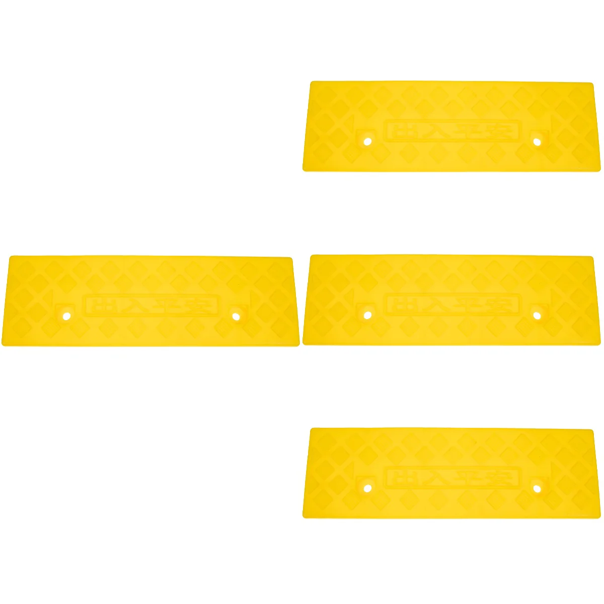 

4pcs Rubber Curb Step Ramps Threshold Step Ramp Slope Step Ramp for Driveway Automotive Motorcycle Loading Dock