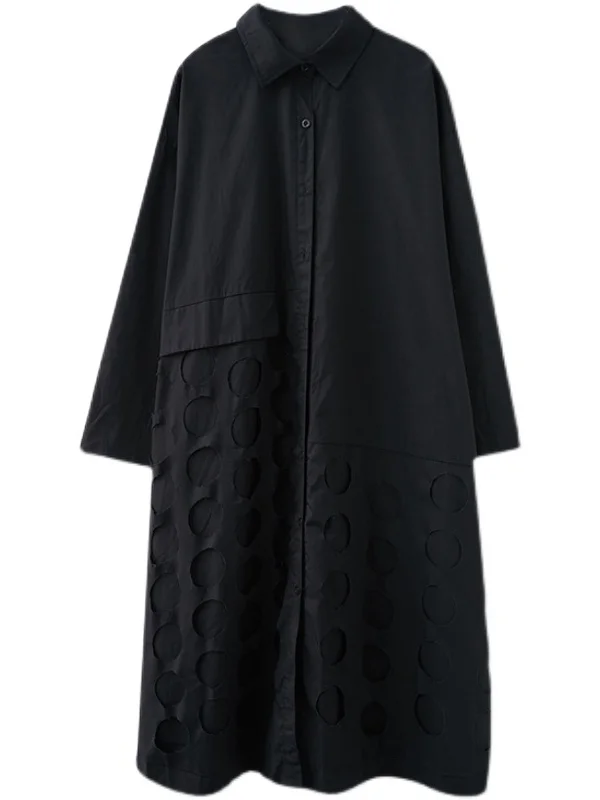 

Plus Size Slimming Effectiven Oversized Long Knee-Length Dr Cover Belly plus Size Women's irt Dr Autumn New Arrival for plus...