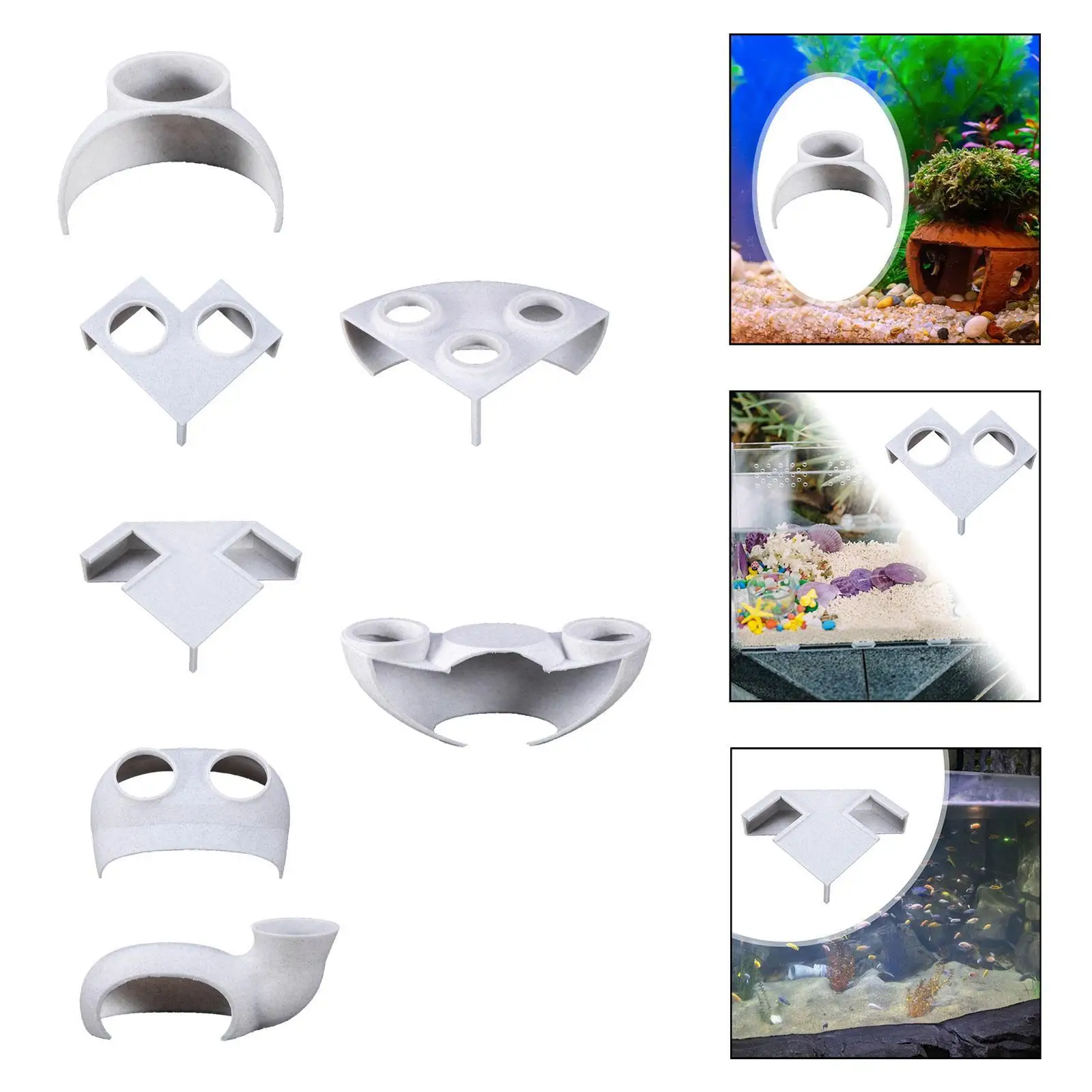 Aquarium Underground Tunnel Aquarium Cave, Play Loaches Shelter, Rest Landscaping Fish Tank Decoration, Fish Hideout for Shop