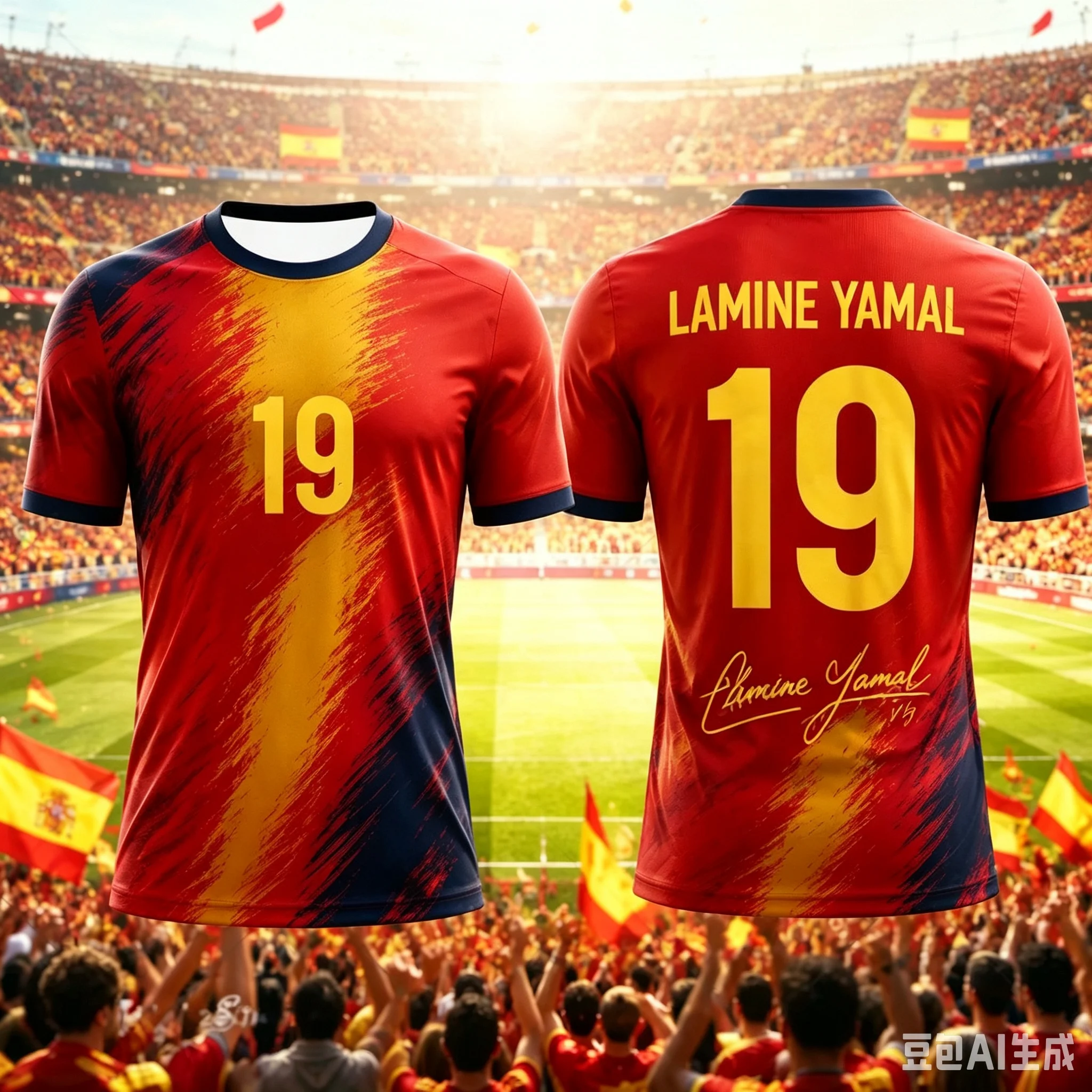 Spanish 2026 New Style Fashionable Football Jersey for Fans Football Training Wear Breathable and Quick-drying Sports Clothing