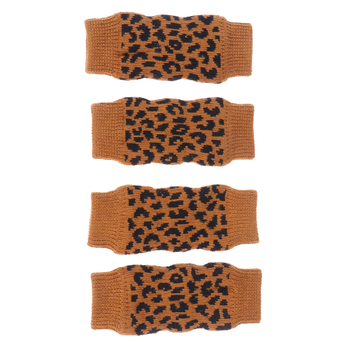 4pcs Pet Socks Winter Dog Costume Stockings Leg Protector for Pet Dogs (Size L Leopard) dog stockings