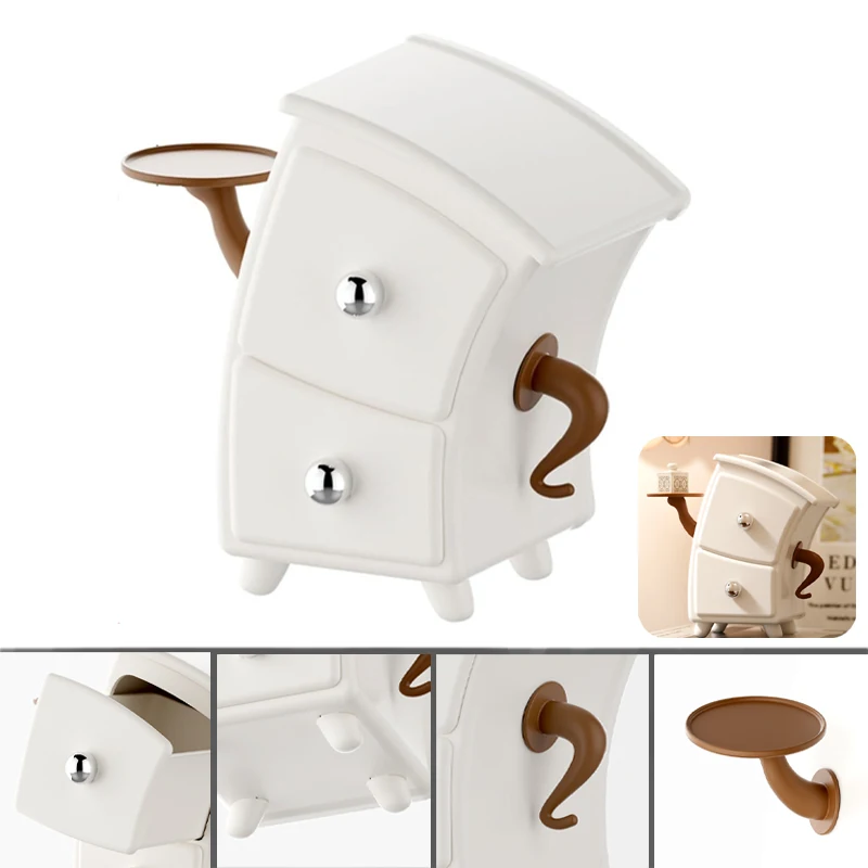 

Funny Desktop Organizer with Multi Layer Drawers Creative Hands on Hips Design Storage Box for Office Home Decor Accessories