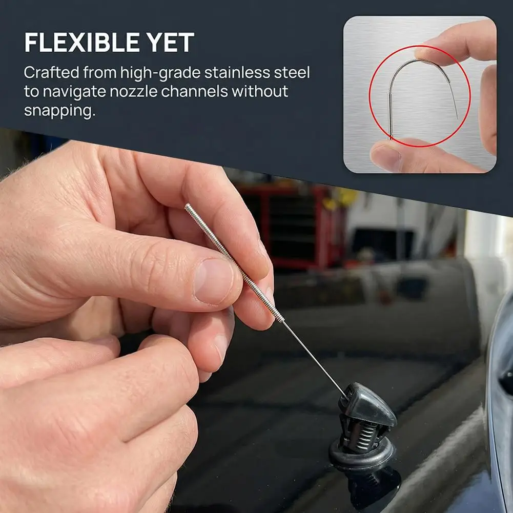 3D Printer Nozzle Cleaning Kit Stainless Steel Needles Cleaning Tool for Gas Stove Burner Shower Head Car Washer Jet