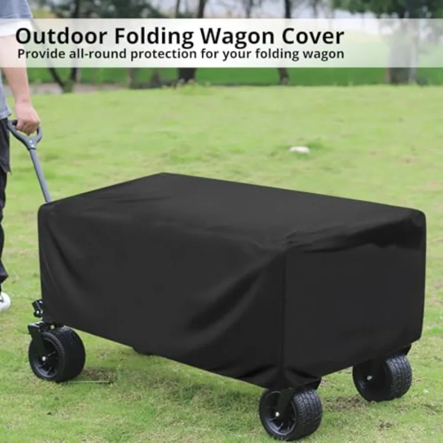 420D Folding Wagon Cover 420D Outdoor Extended Cloth Case Waterproof Dustproof Sunscreen Fits Wagon Carts For Outdoor Camping