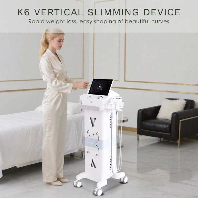 

Professional Vertical Vacuum RF 40K Cavitation Slimming Machine Body Fat Loss Obesity Treatment Facial Anti-Aging Salon