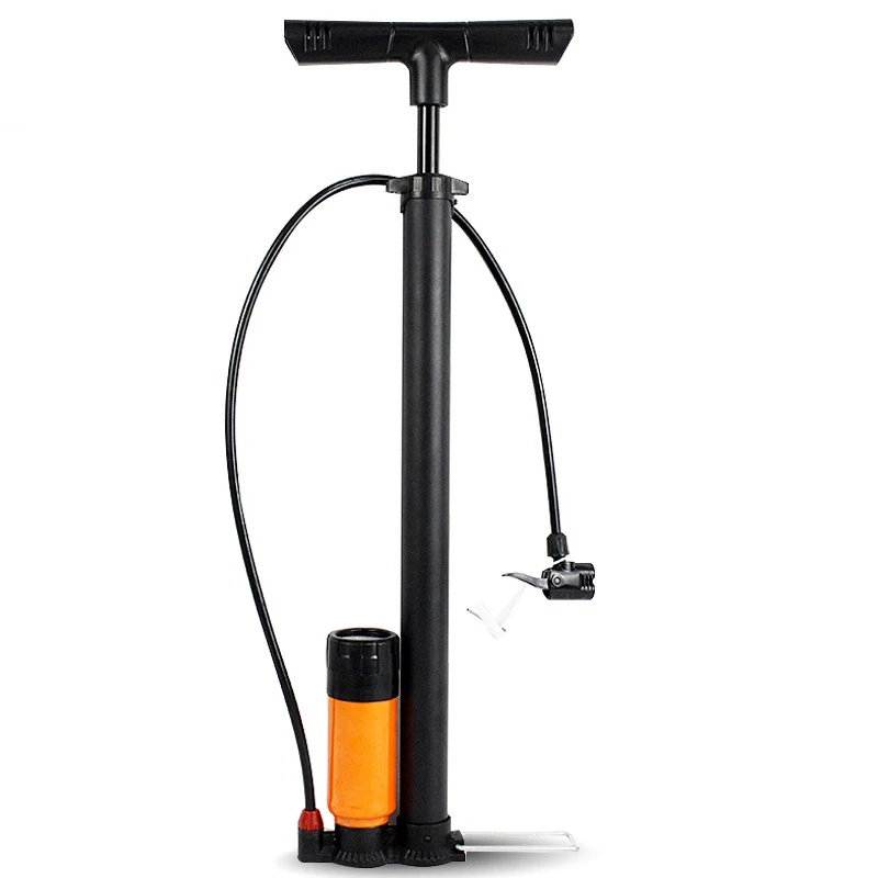 

High Quality Custom Seamless Steel Handle Inflator New Arrival Ball or Bicycle Air Pump with Good Pressure Gauge for Bicycles